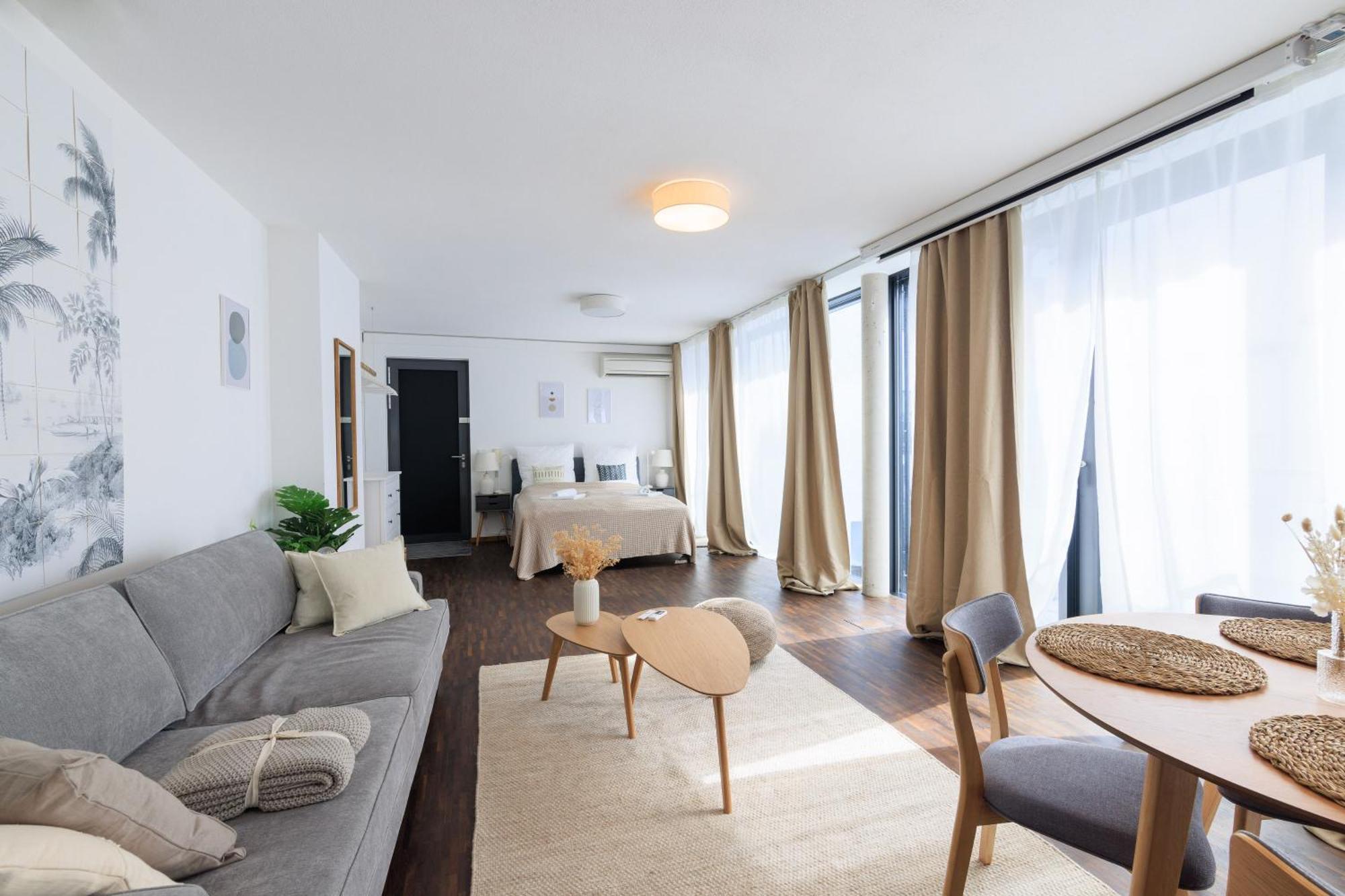 Global Living - Design Apartment I Rathausplatz I Kitchen I اوغسبورغ المظهر الخارجي الصورة